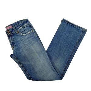 American Republic Vintage 1507 Denim Blue Jeans Juniors Womens Size 29